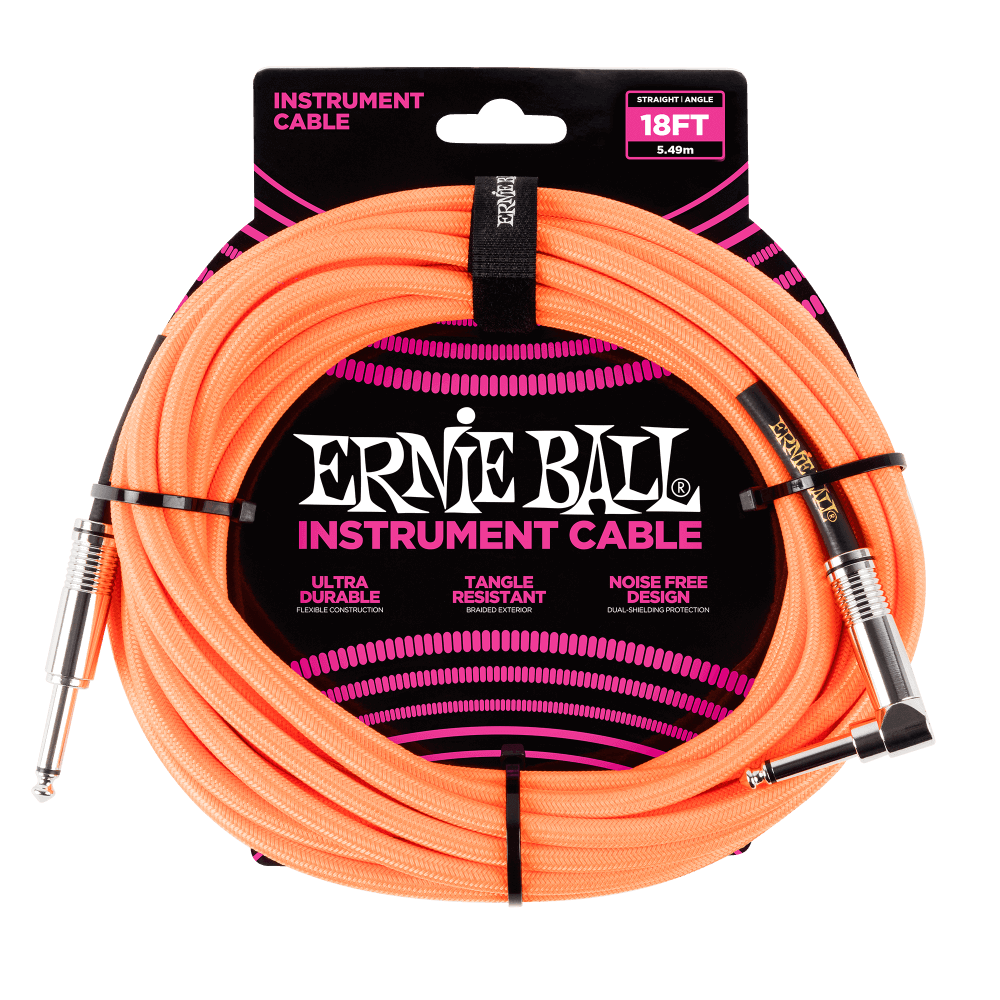 Ernie Ball 18&#39; Braided Cables - Bass Centre Music Store Melbourne