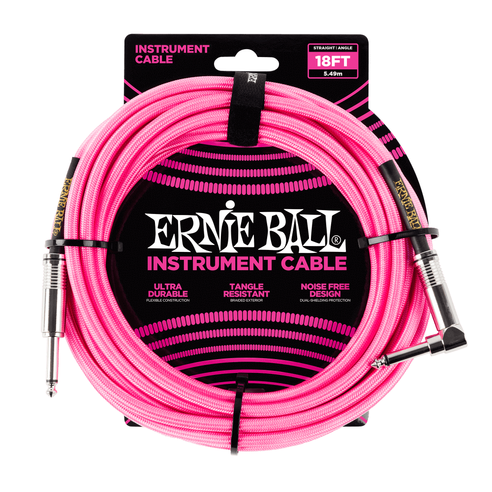 Ernie Ball 18&#39; Braided Cables - Bass Centre Music Store Melbourne