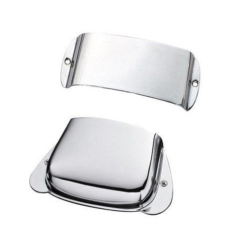 Fender Precision Bass Chrome Cover Set, Bridge/Pickup