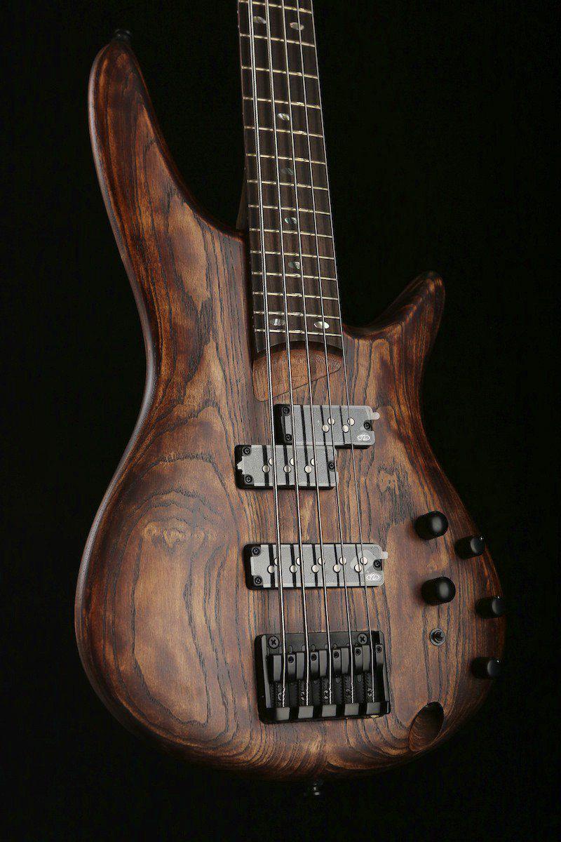 Bass Guitars - Ibanez SR655 Antique Brown Stain 5 String