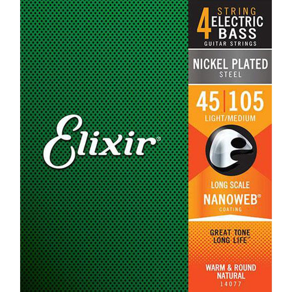 Elixir Nanoweb 4 String Set - Bass Centre Music Store Melbourne