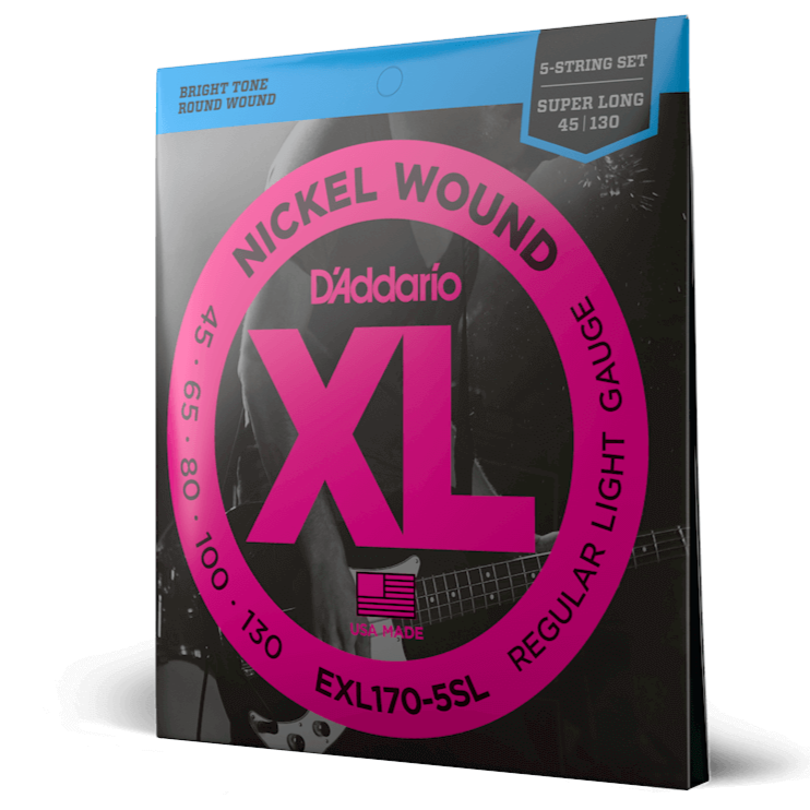 D&#39;Addario EXL170-5SL Super Long Scale 5 string set - Bass Centre Music Store Melbourne
