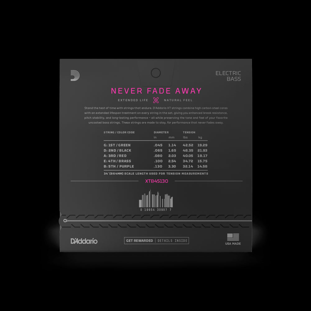 D&#39;Addario XT 5 string Bass Strings - Bass Centre Music Store Melbourne