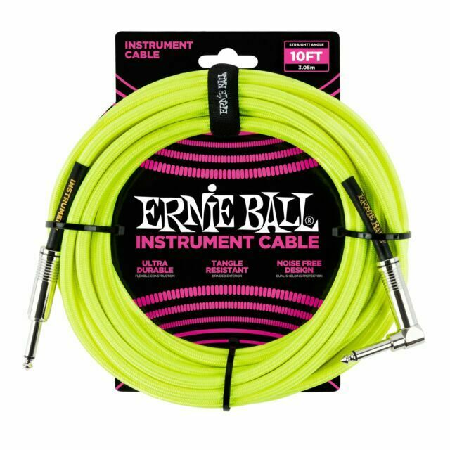 Ernie Ball 10&#39; Braided Cables - Bass Centre Music Store Melbourne