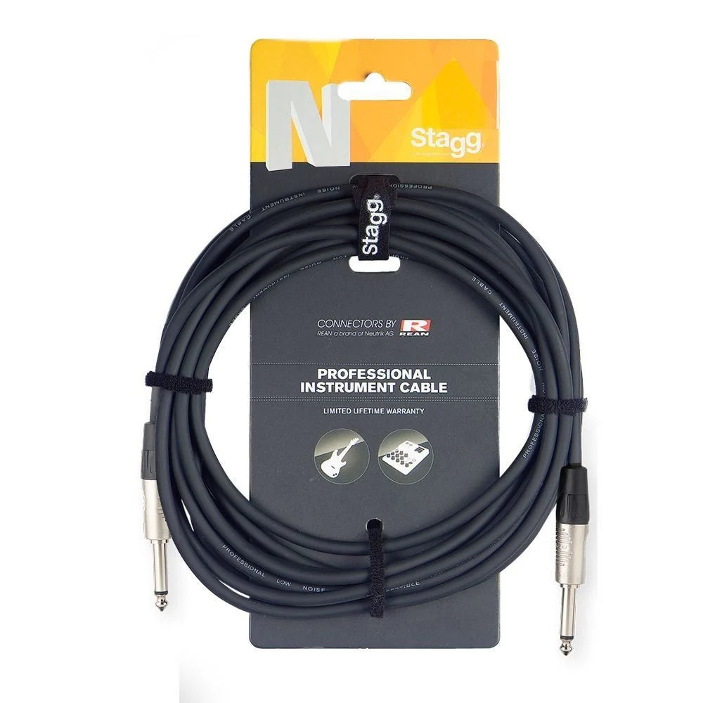 Stagg Professional Instrument Cable 6 metre - Bass Centre Music Store Melbourne