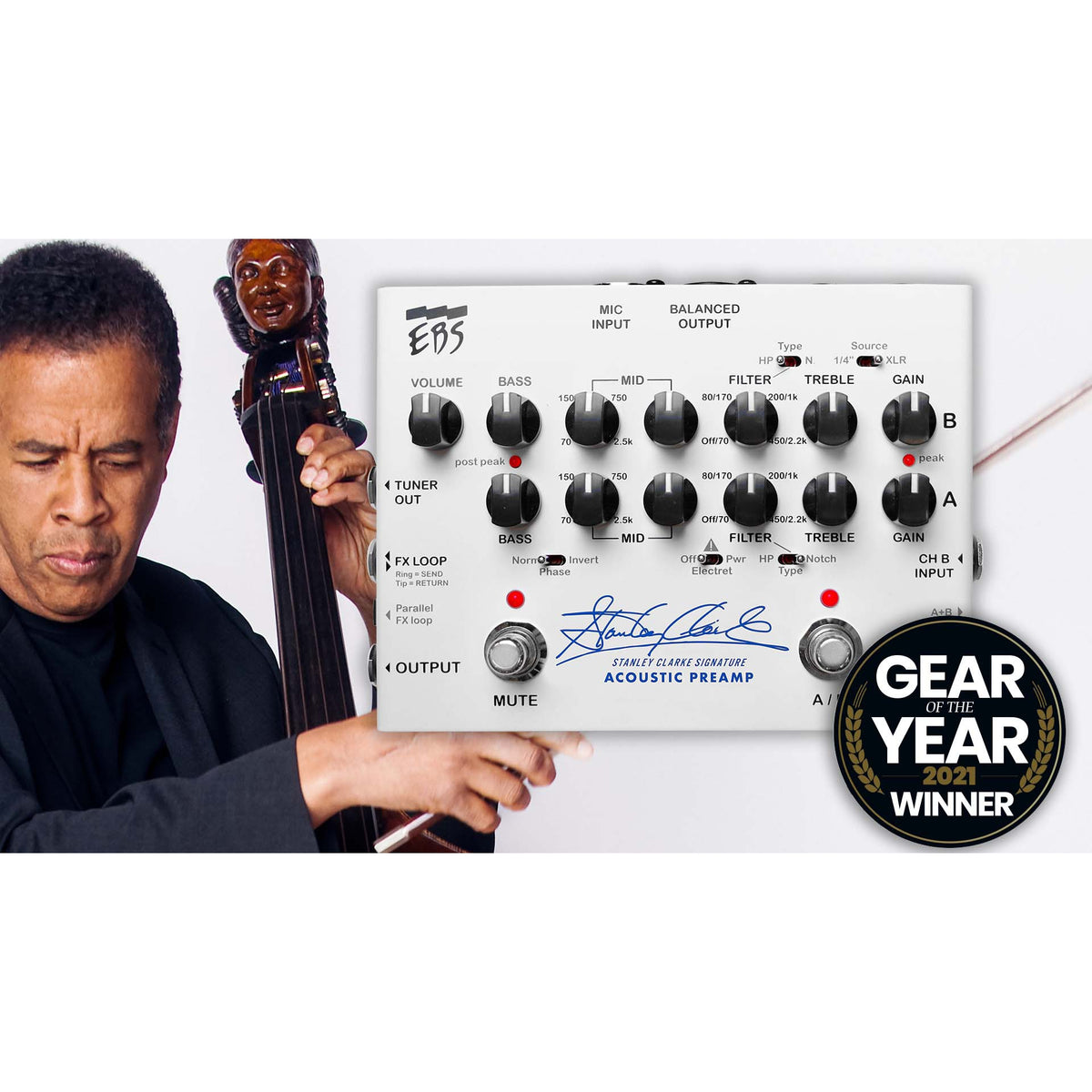 EBS Stanley Clarke Acoustic Preamp - Bass Centre Music Store Melbourne